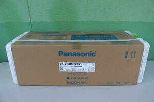 ①　パナソニック Panasonic エアコン Eolia（エオリア）CS-280DEXBK-W [おもに10畳用 /100V] 2020年製 未使用に近い 箱痛み品