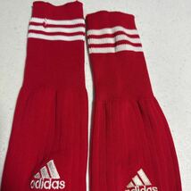 アディダス adidas 赤 レッド サッカーソックス 大人用_画像4