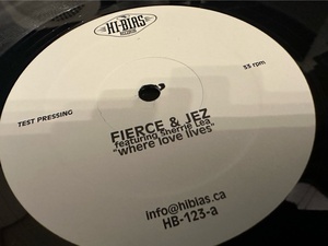 12”★Fierce & Jez / Where Love Lives / StoneBridge / ヴォーカル・ハウス！