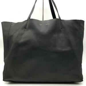 1円●高級品●CELINE セリーヌ ホリゾンタルカバ トートバッグ ビジネスバッグ ショルダー肩掛け A4収納 ナッパレザー 本革 黒 レディース