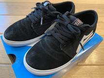 LAKAI GRIFFIN KIDS ラカイ グリフィンキッズ BLACK/WHITE SUEDE ブラック スエード 黒 21.0cm スケシュー スケボー_画像1