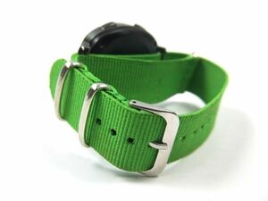  nylon made military strap cloth belt nato type wristwatch green 20mm