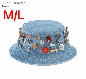 【M/L】Supreme Pins Crusher シュプリーム ピンズ クラッシャー Denim