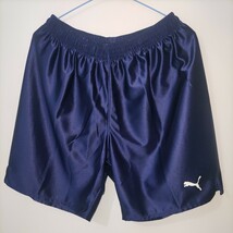 PUMA　サッカーパンツ　サイズ　O カラー　紺×白　日本製　新品未使用　品番　862181　⑤_画像1