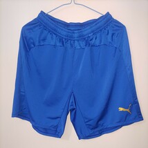PUMA　サッカーパンツ　サイズ　O カラー 青×金　日本製　新品未使用　品番　862282　_画像1