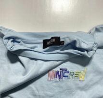 【¥1000スタート】Lサイズ MINTCREW LOGO S/S TEE ミントクルー ロゴ 刺繍 半袖Tシャツ Tシャツ (MC-20004) R557_画像4