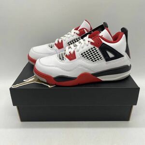 【18cm】新品 NIKE AIR JORDAN 4 RETRO PS FIRE RED 2020 ナイキ エアジョーダン 4 レトロ ファイア レッド キッズ (BQ7669-160) 4502