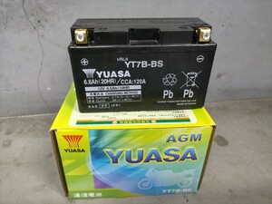 新品バッテリー YT7B-BS 台湾YUASA TYT7B-BS (YT7B-BS、GT7B-4 互換)BW’S125 Fi、シグナスX(SE44J)マジェスティTTR250、DR-Z400 バイク用
