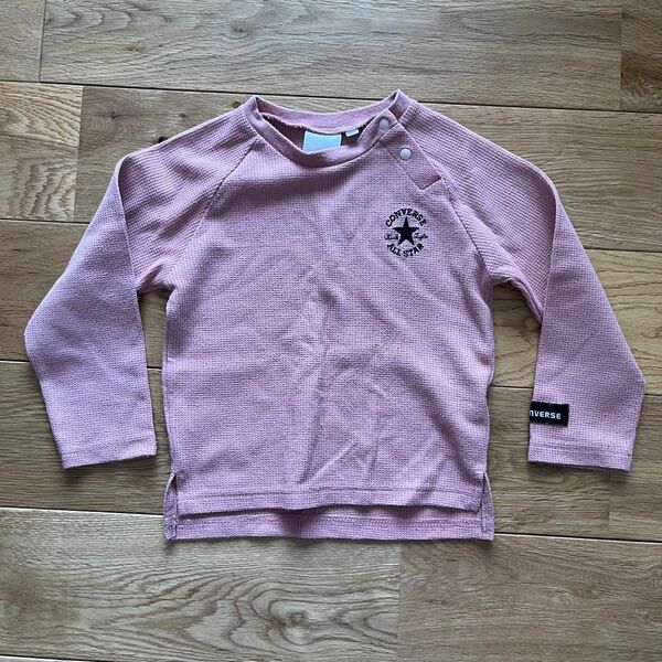 コンバース ロングTシャツ 子供服 ピンク サイズ９５