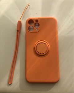 iPhone11proMaxリング付きシリコンケース