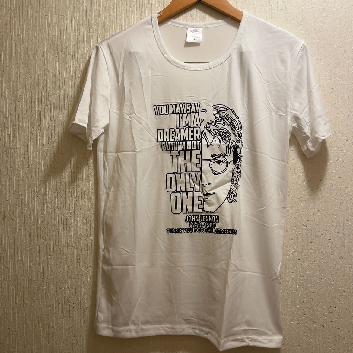 希少 John Lennon ジョンレノン アート プリント Tシャツ USA アメリカ