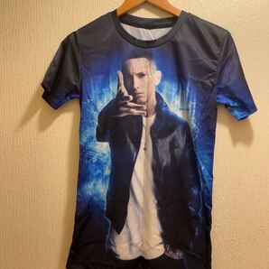 新品★ブラック&ブルー★EMINEM★エミネム★Tシャツ★ユニセックス★M