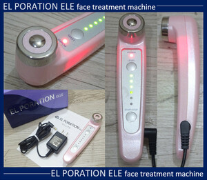 ★美品 電気穿孔法 ハンディ型 ポレーション美顔器 EL PORATION ELLE 美容成分導入 EMS表情筋引き締め スキンケア エステ美容 コスメ★