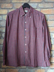 60’s McGREGOR ButtonDownShirt RedCheck Vintage 60年代 マクレガー ボタンダウンシャツ チェック ビンテージ コットン