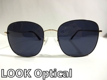 X3I013■美品■ ルックオプティカル LOOK Optical ジュノ 2PM T-ara 韓流スター ブラック&ゴールド色 サングラス メガネ ケース付き_画像1