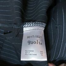 21/AW quolt クオルト GRIND JACKET & PANTS ポリレーヨン ダブルフェイス 切れ込み セットアップ ジャケット パンツ size.上M下L ブラック_画像5