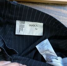 21/AW quolt クオルト GRIND JACKET & PANTS ポリレーヨン ダブルフェイス 切れ込み セットアップ ジャケット パンツ size.上M下L ブラック_画像9