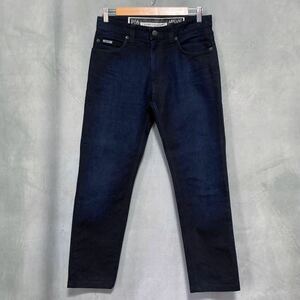 高級 ARMANI COLLEZIONI アルマーニコレツォーニ Dark Blue P16 Slim Fit Jeans スリムフィット ストレッチ デニムパンツ ジーンズ size.30