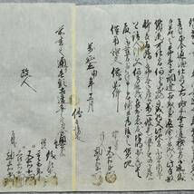 古文書 萬延元年 質物ニ相渡シ申地方之事 信州 高井郡七瀬村 長野県_画像3