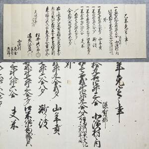 古文書 天保四年 巳年免定之事 滋賀郡 北濱村 未解読 詳細不明 滋賀県