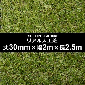 人工芝 幅 2m 長さ 2.5m 厚み 30mm ロール diy 庭 施工 テラス ベランダ ガーデニング イベント プレイルーム 保育園 幼稚園 園庭 緑化