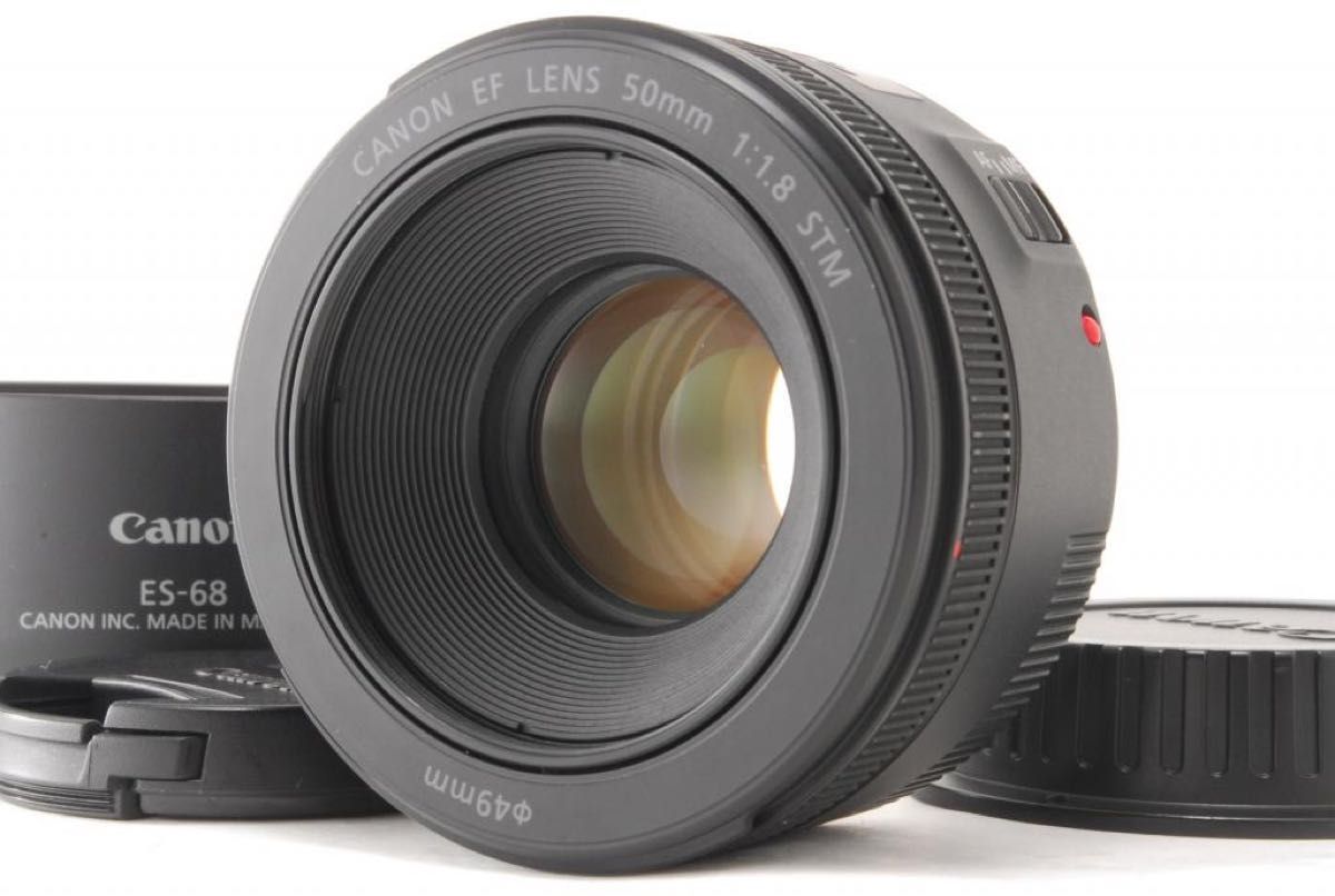 美品 Canon EF 50mm F1 8 新型STM 単焦点レンズ 明るいボケ｜PayPayフリマ