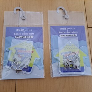 【新品】夜は猫といっしょ×ハローキティアクリルキーホルダー2個セットSanrio サンリオ