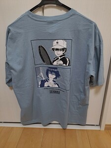 【新品】新テニスの王子様 越前リョーマ&不二周助バックプリントTシャツLサイズ青