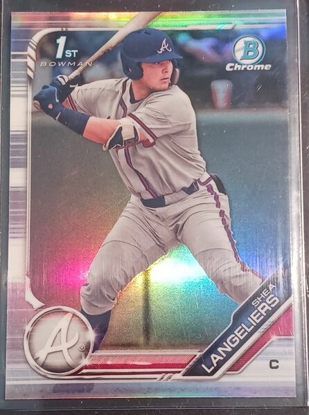 Shea langeliers 1st bowman chrome Refractor mlb カード メジャー昇格