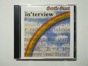 【CD】Gentle Giant - Interview 1976年(1993年UK盤) UKプログレ