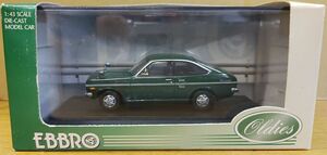 EBBRO　1/43　日産 NISSAN サニー クーペ　SUNNY COUPE GX　緑　GREEN　◇在庫処分品◇