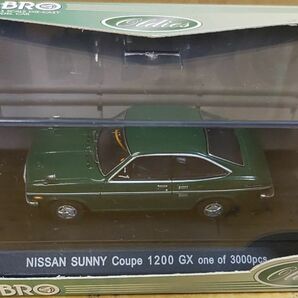 EBBRO 1/43 日産 NISSAN サニー クーペ SUNNY COUPE GX 緑 GREEN ◇在庫処分品◇の画像2