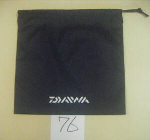 DAIWA Daiwa оригинальный чёрный катушка пакет (76) 25X25cm немного довольно большой нейлон материалы 