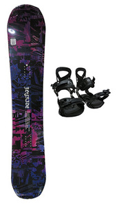 Joyride Joy Ride Snowboard + Переплет 2 очка установлен JSB810/Blue/143 см/Jobg600/BLK