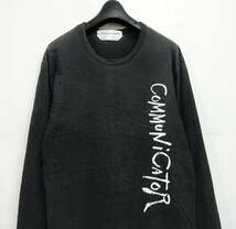 アーカイブ COMME des GARCONS SHIRT コムデギャルソンシャツ "CoMMuNiCAToR" ロンT L 黒 HOMMEPLUSJUNYAWATANABEBLACKPLAYCDG_画像2