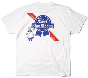 新品タグ付き Cookman Pabst Blue Ribbon Chef 半袖Tシャツ ホワイト XL クックマン パブストブルーリボン Tee ビール