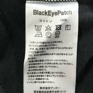 BEP BLACK EYE PATCH ブラックアイパッチ ぼかしロゴ クルーネック Tシャツ L 黒の画像5