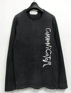 アーカイブ COMME des GARCONS SHIRT コムデギャルソンシャツ &#34;CoMMuNiCAToR&#34; ロンT L 黒 HOMMEPLUSJUNYAWATANABEBLACKPLAYCDG