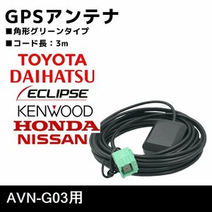 AVN-G03 用 イクリプス 高感度 置き型 GPS アンテナ 補修 ナビ載せ替え 交換 高精度