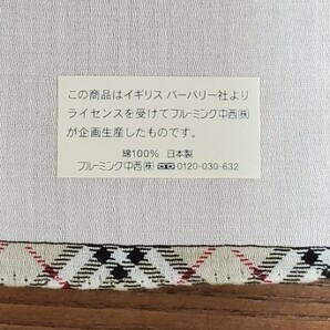 ●BURBERRY●スカーフ  50㎝×50㎝ 綿100％ ベビーピンク 未使用品の画像4