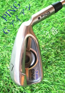 PING★ピン G IRON 7番 アイアン NSPRO modaus3 TOUR105 FLEX R 黒ドット