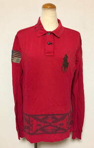 即決　レア セール出品 ラルフローレン ネイティブ ポロシャツ インディアン　国旗 アメリカ ビッグポニー