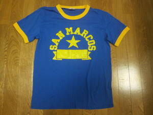 1990ｓ～00ｓ◆デッドストック◆ 半袖プリントリンガーTシャツ ROYES made in USA