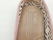 [16A-59-026-1] TOMS エスパドリーユ 381113 サイズ23.5cm レディース ピンク 中古_画像9