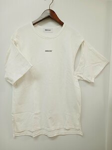 [12A-59-045-1] AMBUSH アンブッシュ Tシャツ サイズ2 12111666 コットン ホワイト 無地 本体+袋 中古