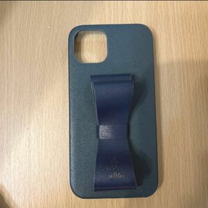 ランバンオンブルー　LANVIN en Bleu スマホケース　iPhone13ケース　リボン