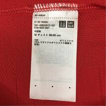 ユニクロ UNIQLO 【新品未使用】【タグ付き】男性 メンズ Mサイズ 半袖 レッド 赤 RFドライEX ポロシャツ テニス リサイクル ロゴ£▲_画像4