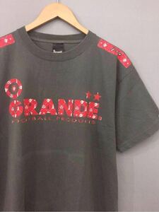 グランデ GRANDE サッカー プロトタイプ Ｔシャツ 半袖 グレー メンズ XLサイズ !★