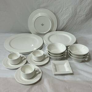 *M282* Villeroy&Boch Villeroy & Boch plate 21 шт. комплект белый тарелка Германия Vintage глубокая тарелка cup & блюдце luxembourg