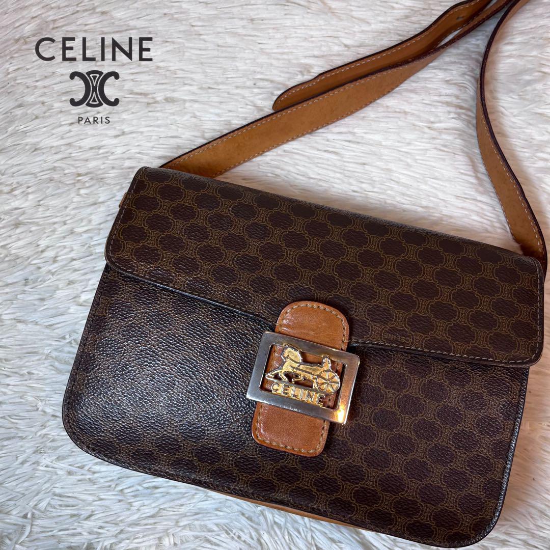 1円《超美品 激レア》CELINE セリーヌ ショルダーバッグ C マカダム